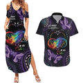 Australia Aboriginal Dot Arts Couples Matching Summer Maxi Dress and Hawaiian Shirt Fight Cancer In All Colors