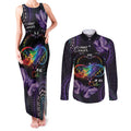 Australia Aboriginal Dot Arts Couples Matching Tank Maxi Dress and Long Sleeve Button Shirt Fight Cancer In All Colors