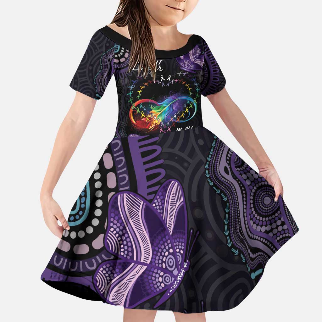 Australia Aboriginal Dot Arts Family Matching Puletasi and Hawaiian Shirt Fight Cancer In All Colors