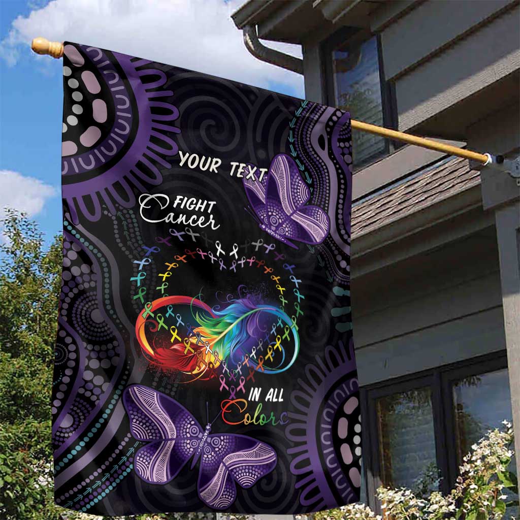 Australia Aboriginal Dot Arts Garden Flag Fight Cancer In All Colors