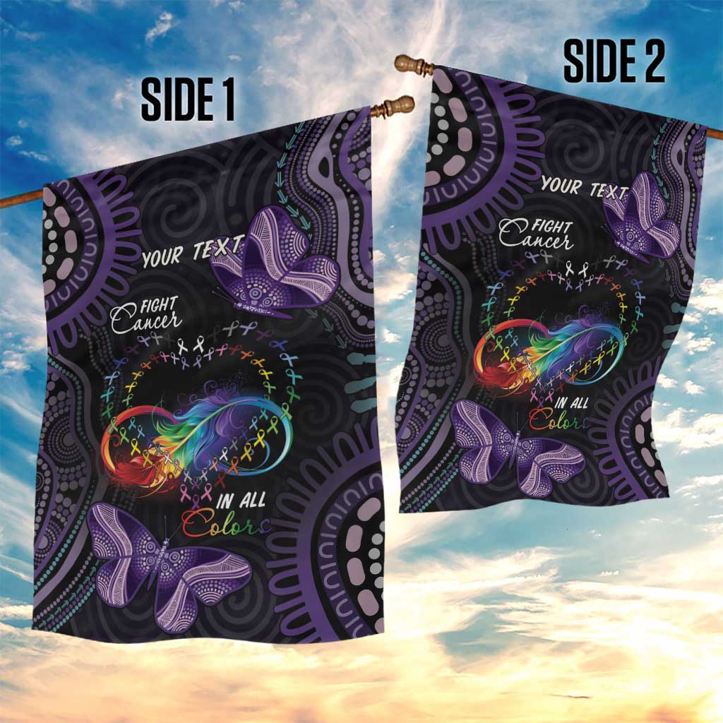 Australia Aboriginal Dot Arts Garden Flag Fight Cancer In All Colors