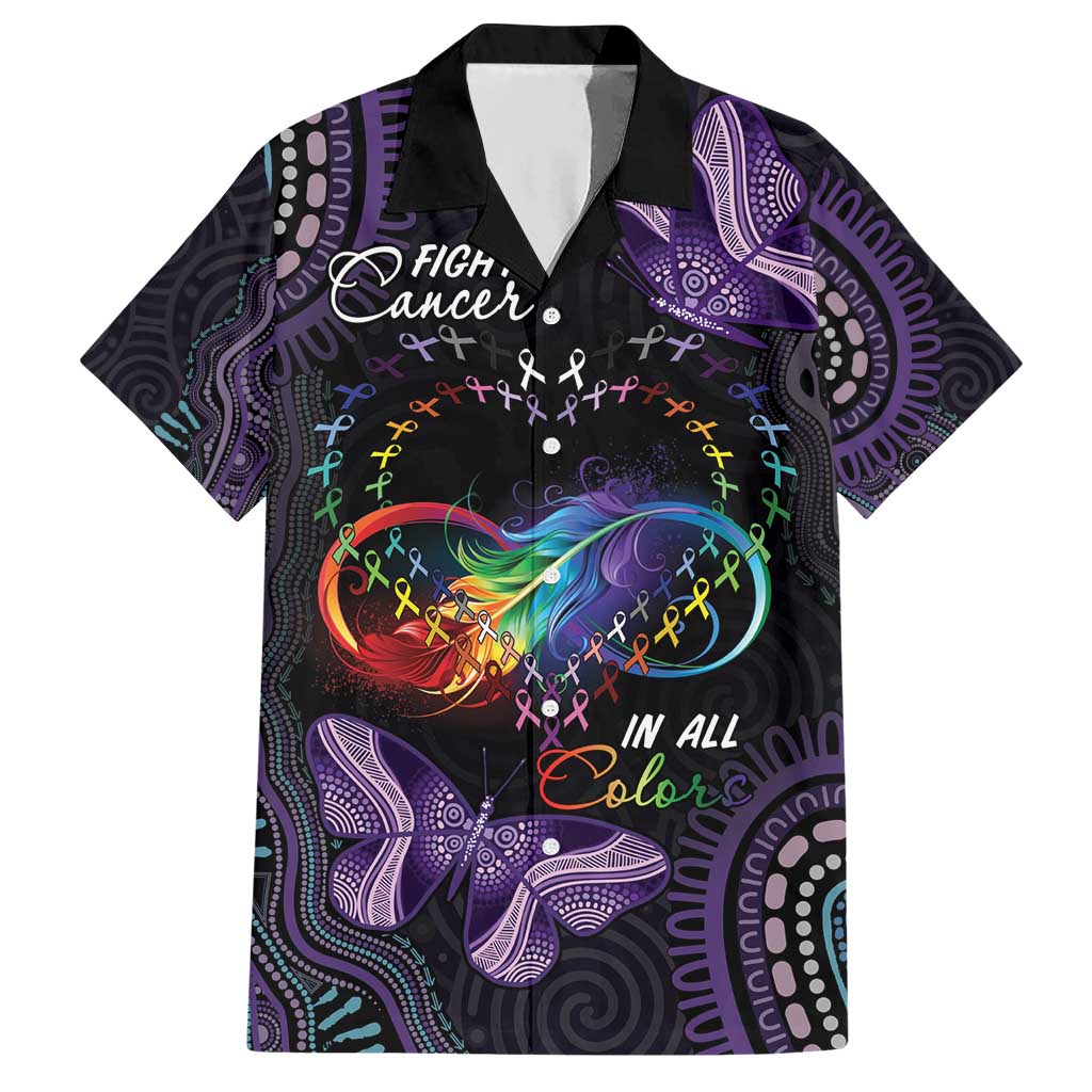 Australia Aboriginal Dot Arts Hawaiian Shirt Fight Cancer In All Colors