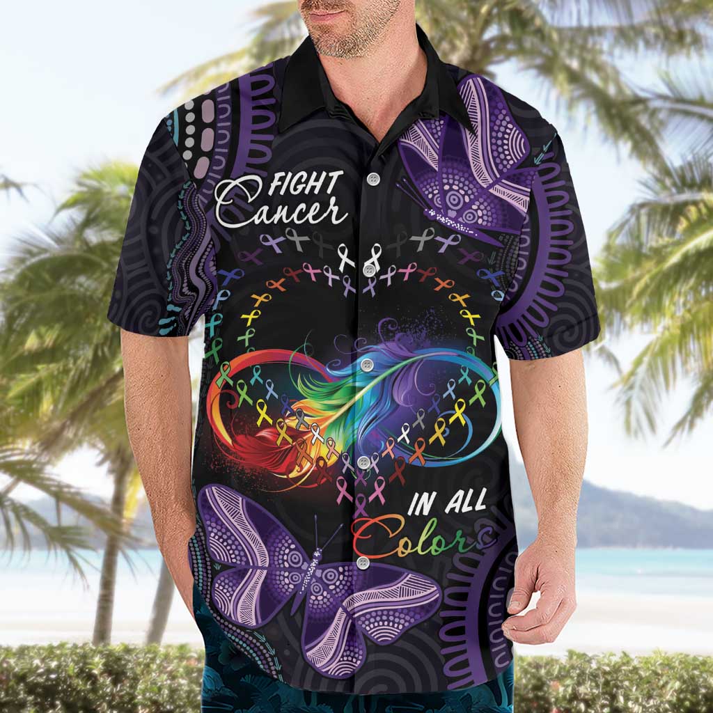 Australia Aboriginal Dot Arts Hawaiian Shirt Fight Cancer In All Colors