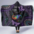 Australia Aboriginal Dot Arts Hooded Blanket Fight Cancer In All Colors