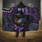Australia Aboriginal Dot Arts Hooded Blanket Fight Cancer In All Colors