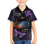 Australia Aboriginal Dot Arts Kid Hawaiian Shirt Fight Cancer In All Colors