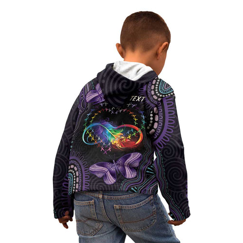 Australia Aboriginal Dot Arts Kid Hoodie Fight Cancer In All Colors