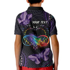 Australia Aboriginal Dot Arts Kid Polo Shirt Fight Cancer In All Colors