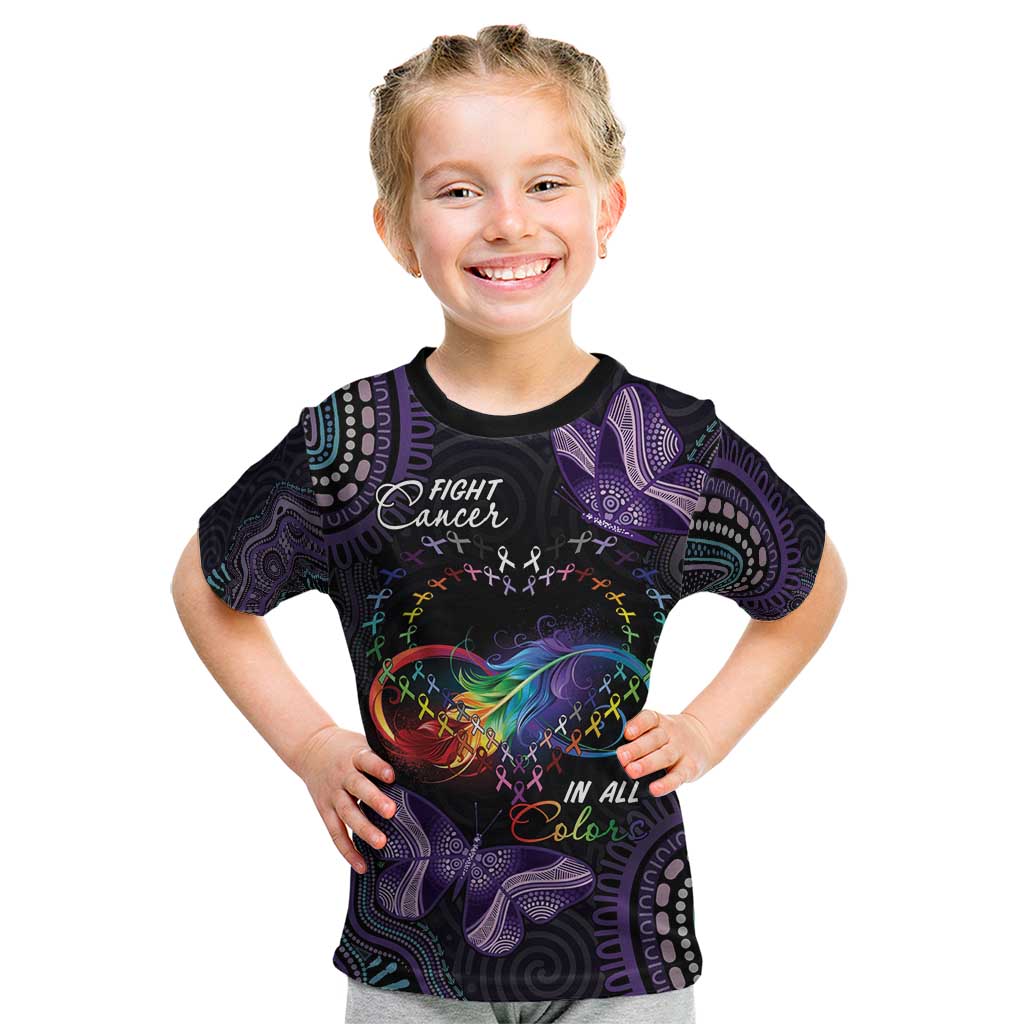 Australia Aboriginal Dot Arts Kid T Shirt Fight Cancer In All Colors