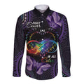 Australia Aboriginal Dot Arts Long Sleeve Button Shirt Fight Cancer In All Colors