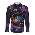 Australia Aboriginal Dot Arts Long Sleeve Button Shirt Fight Cancer In All Colors