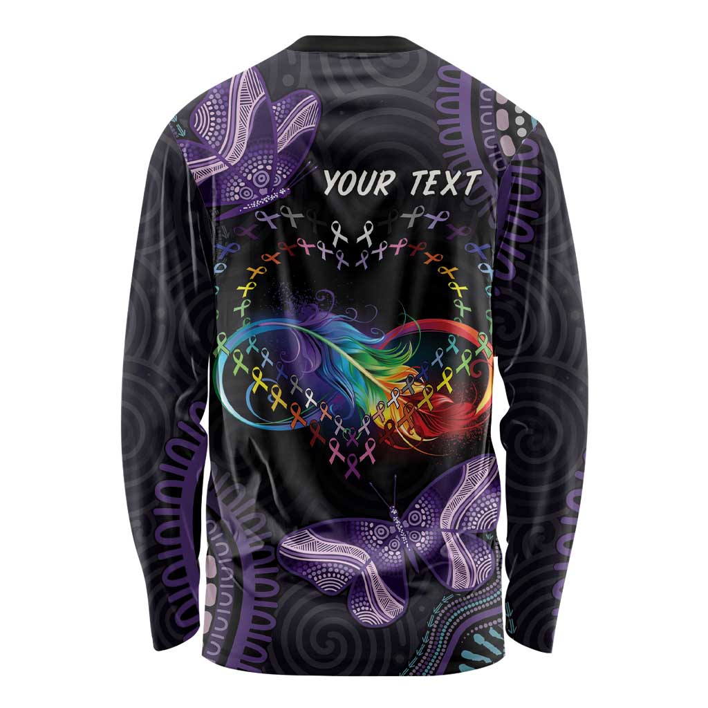 Australia Aboriginal Dot Arts Long Sleeve Shirt Fight Cancer In All Colors