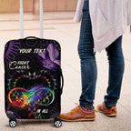 Australia Aboriginal Dot Arts Luggage Cover Fight Cancer In All Colors