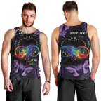 Australia Aboriginal Dot Arts Men Tank Top Fight Cancer In All Colors