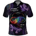 Australia Aboriginal Dot Arts Polo Shirt Fight Cancer In All Colors