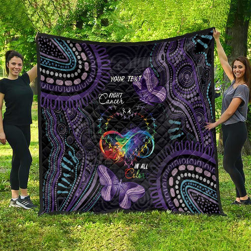 Australia Aboriginal Dot Arts Quilt Fight Cancer In All Colors