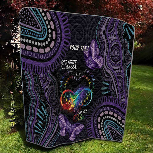 Australia Aboriginal Dot Arts Quilt Fight Cancer In All Colors