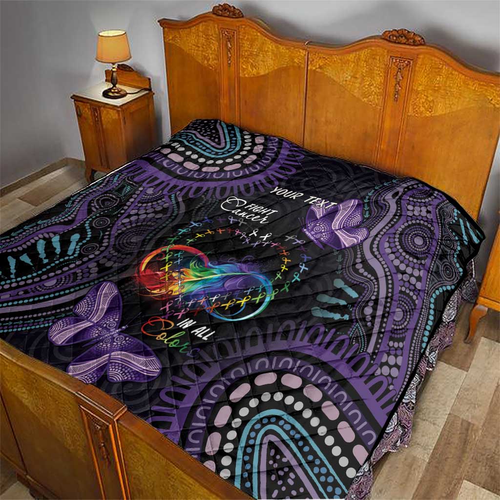Australia Aboriginal Dot Arts Quilt Fight Cancer In All Colors