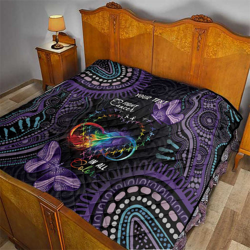 Australia Aboriginal Dot Arts Quilt Fight Cancer In All Colors