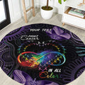 Australia Aboriginal Dot Arts Round Carpet Fight Cancer In All Colors