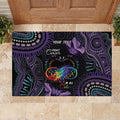 Australia Aboriginal Dot Arts Rubber Doormat Fight Cancer In All Colors