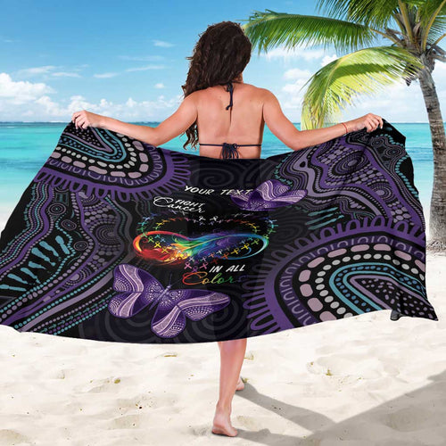 Australia Aboriginal Dot Arts Sarong Fight Cancer In All Colors