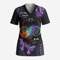 Australia Aboriginal Dot Arts Scrub Top Fight Cancer In All Colors - Aussie Hoodie