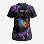 Australia Aboriginal Dot Arts Scrub Top Fight Cancer In All Colors - Aussie Hoodie