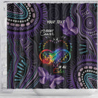 Australia Aboriginal Dot Arts Shower Curtain Fight Cancer In All Colors