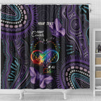 Australia Aboriginal Dot Arts Shower Curtain Fight Cancer In All Colors
