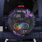 Australia Aboriginal Dot Arts Spare Tire Cover Fight Cancer In All Colors