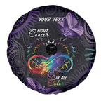 Australia Aboriginal Dot Arts Spare Tire Cover Fight Cancer In All Colors