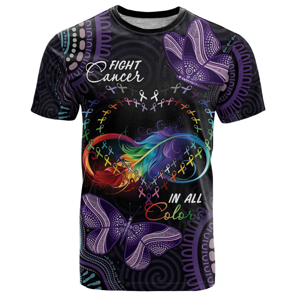 Australia Aboriginal Dot Arts T Shirt Fight Cancer In All Colors