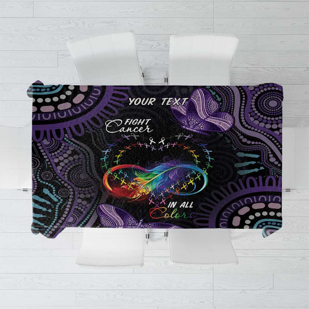 Australia Aboriginal Dot Arts Tablecloth Fight Cancer In All Colors