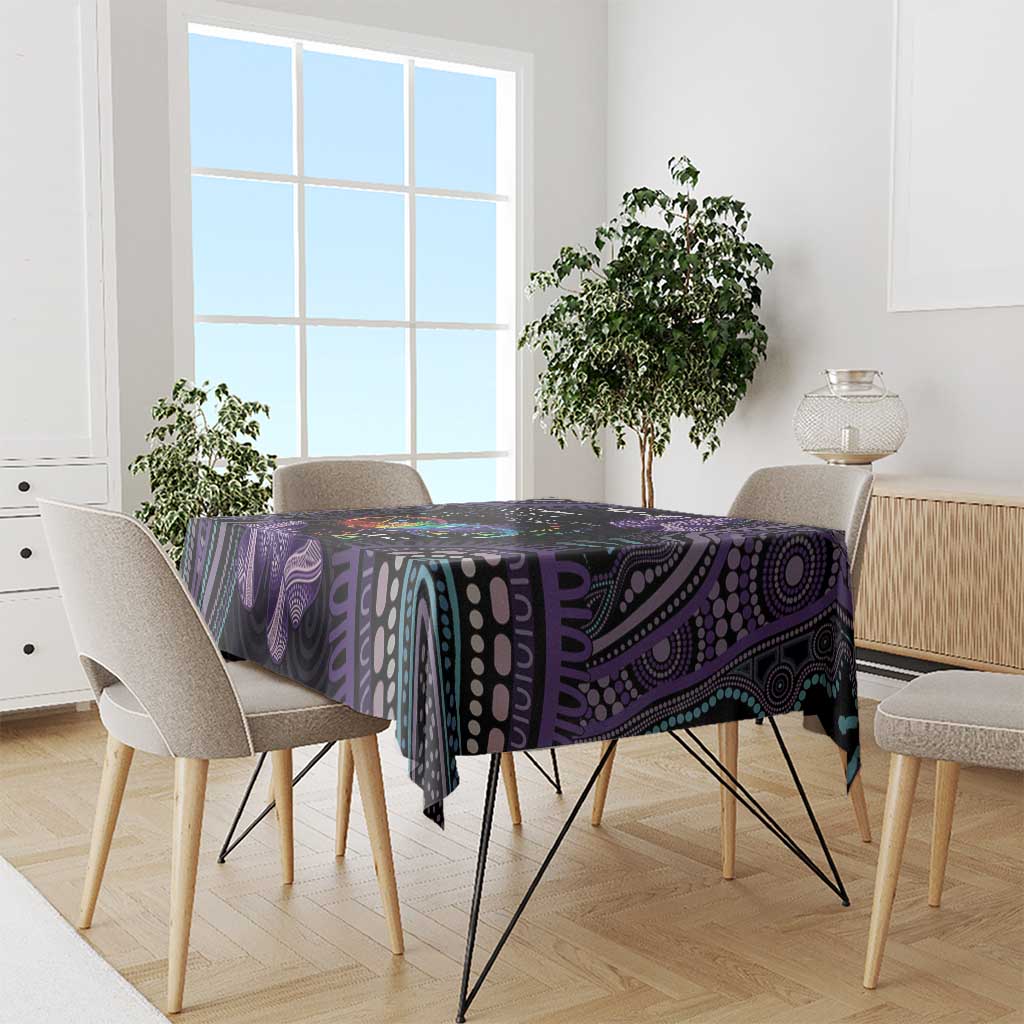 Australia Aboriginal Dot Arts Tablecloth Fight Cancer In All Colors