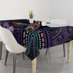 Australia Aboriginal Dot Arts Tablecloth Fight Cancer In All Colors