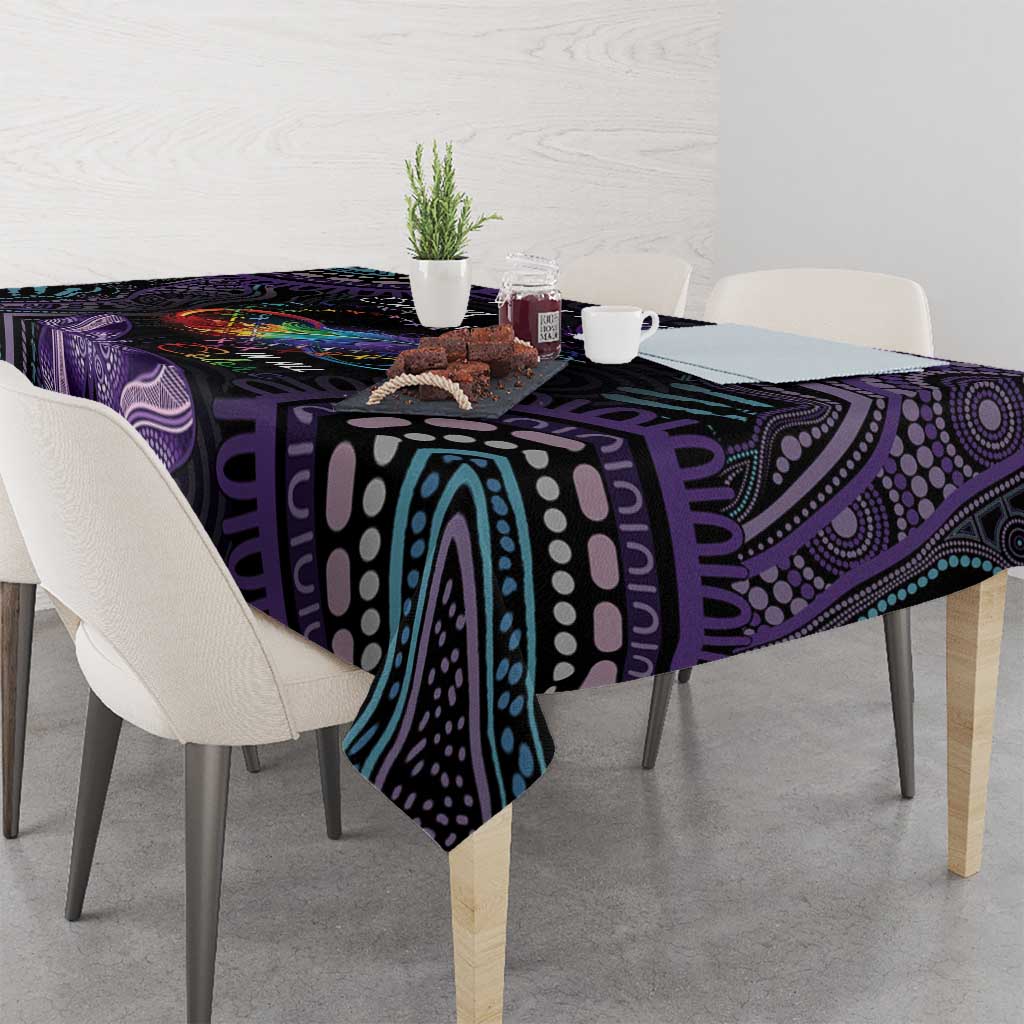 Australia Aboriginal Dot Arts Tablecloth Fight Cancer In All Colors