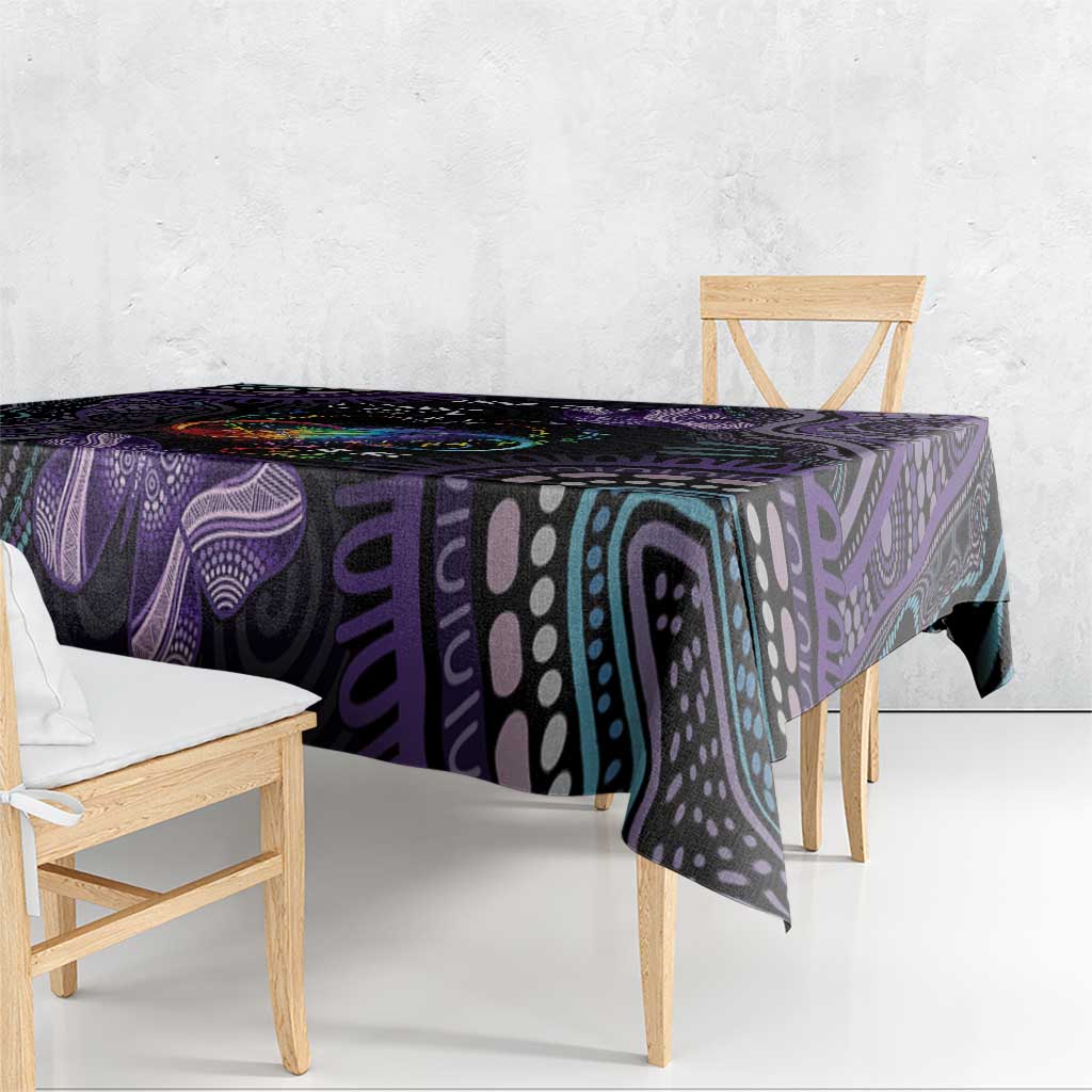 Australia Aboriginal Dot Arts Tablecloth Fight Cancer In All Colors