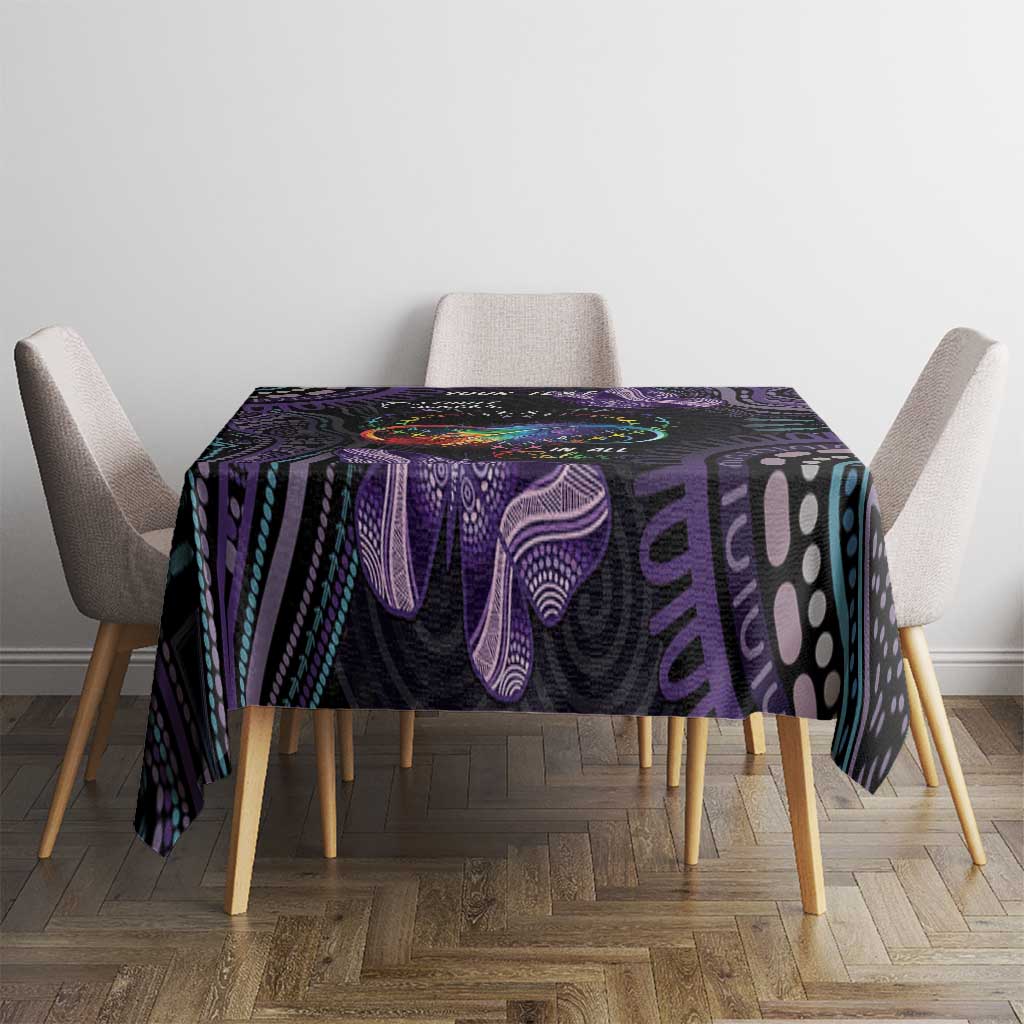 Australia Aboriginal Dot Arts Tablecloth Fight Cancer In All Colors