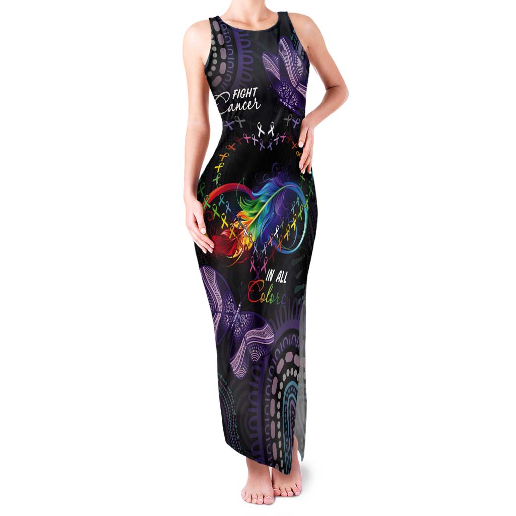 Australia Aboriginal Dot Arts Tank Maxi Dress Fight Cancer In All Colors