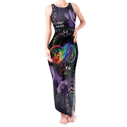 Australia Aboriginal Dot Arts Tank Maxi Dress Fight Cancer In All Colors