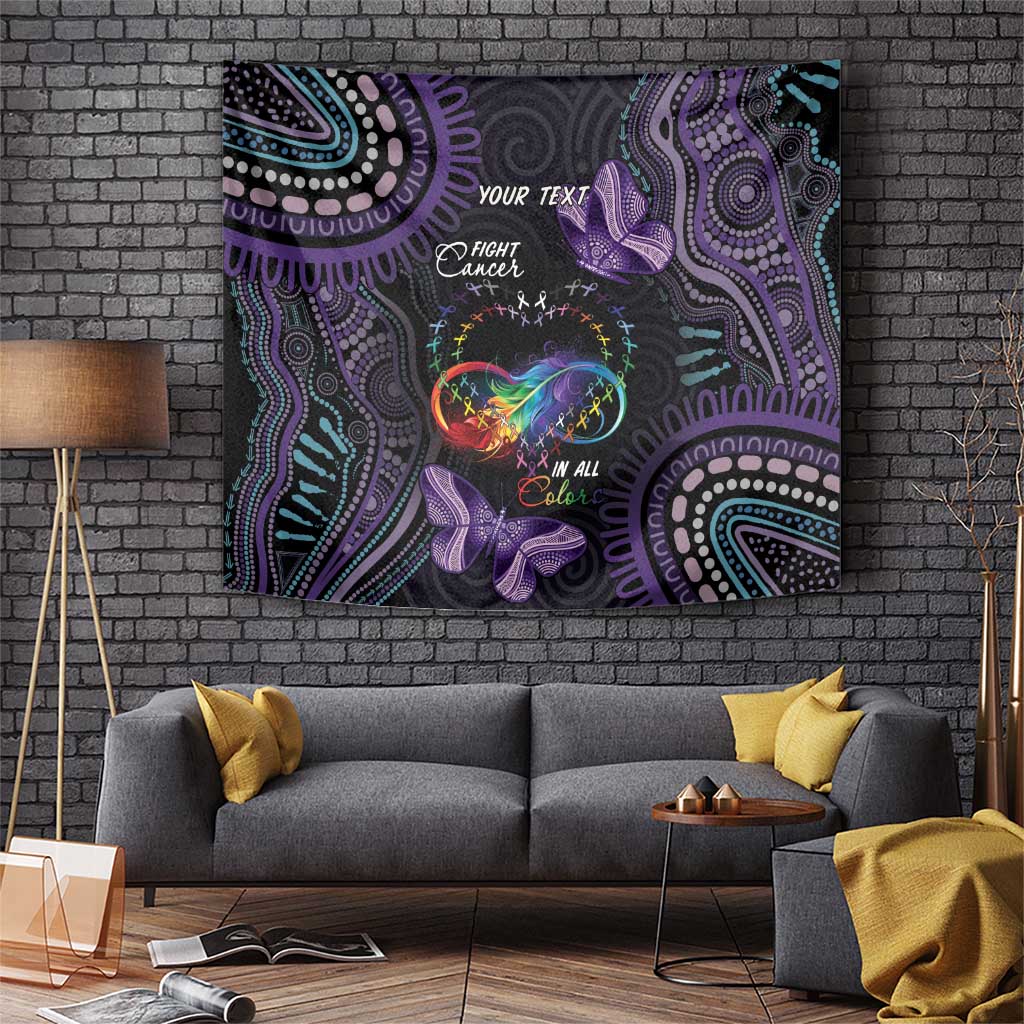 Australia Aboriginal Dot Arts Tapestry Fight Cancer In All Colors