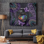 Australia Aboriginal Dot Arts Tapestry Fight Cancer In All Colors
