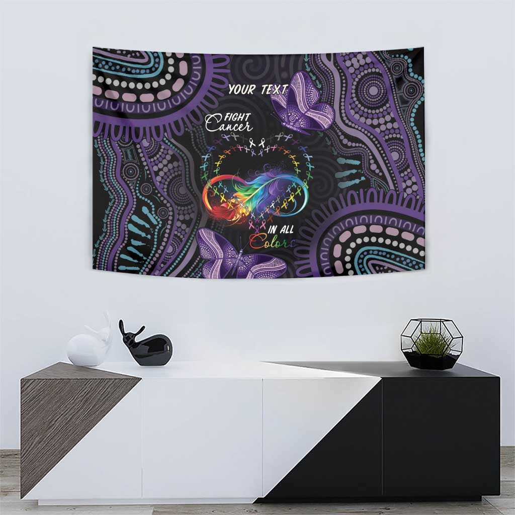 Australia Aboriginal Dot Arts Tapestry Fight Cancer In All Colors