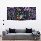 Australia Aboriginal Dot Arts Tapestry Fight Cancer In All Colors