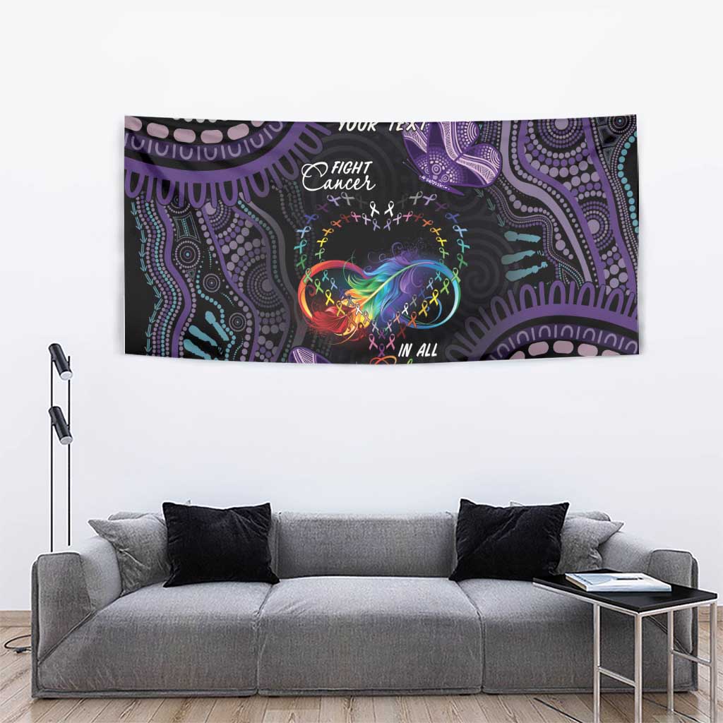 Australia Aboriginal Dot Arts Tapestry Fight Cancer In All Colors