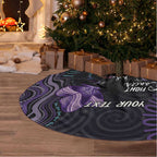 Australia Aboriginal Dot Arts Personalized Tree Skirt Fight Cancer In All Colors