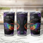 Australia Aboriginal Dot Arts Tumbler Cup Fight Cancer In All Colors