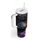 Australia Aboriginal Dot Arts Tumbler With Handle Fight Cancer In All Colors