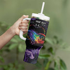 Australia Aboriginal Dot Arts Tumbler With Handle Fight Cancer In All Colors